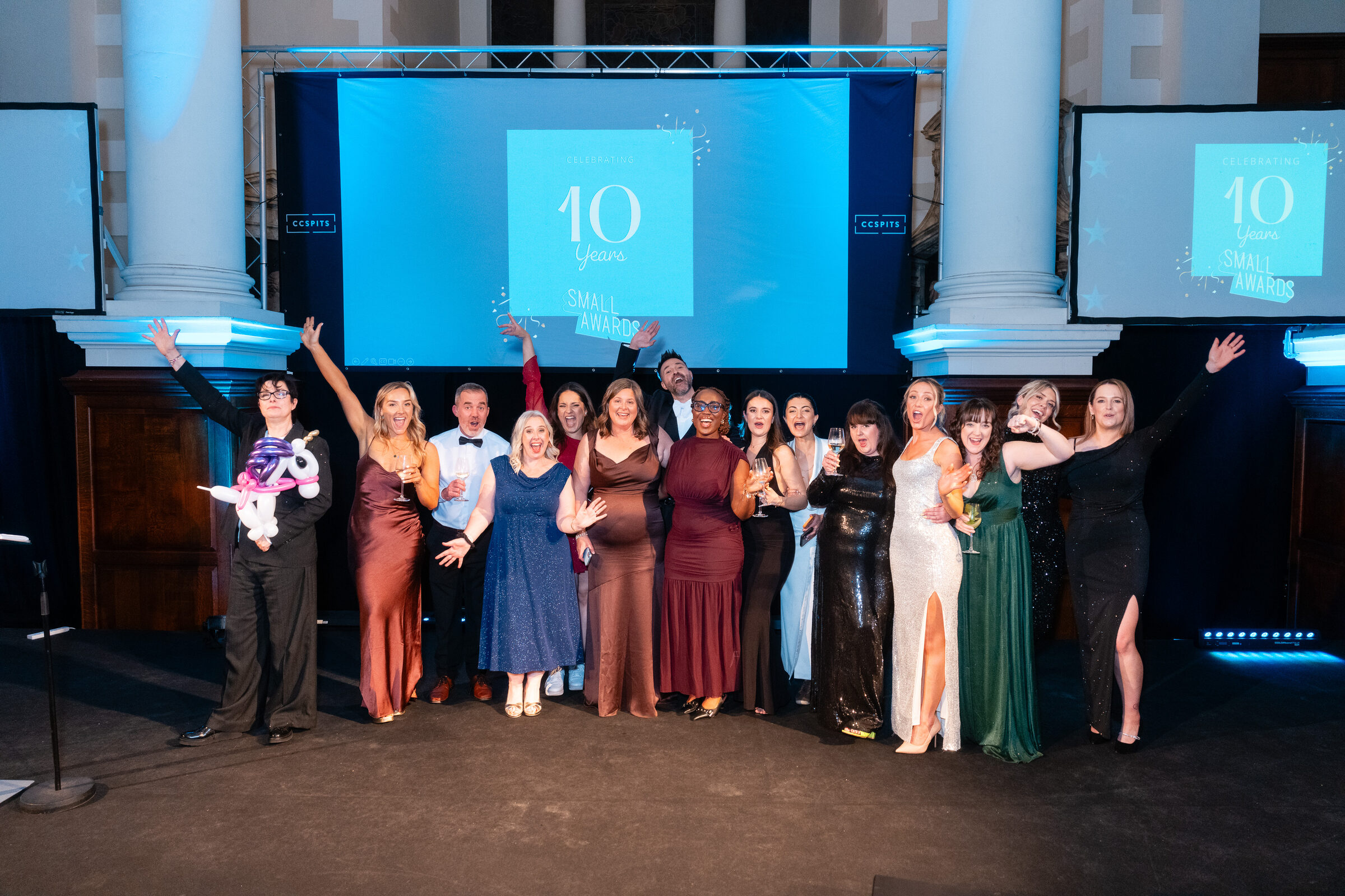 The Small Business Britain team celebrating 10 years of The Small Awards